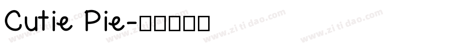Cutie Pie字体转换